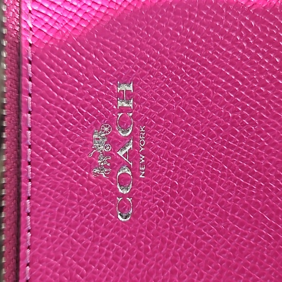 Coach Hot Pink Wristlet EUC - Picture 2 of 7